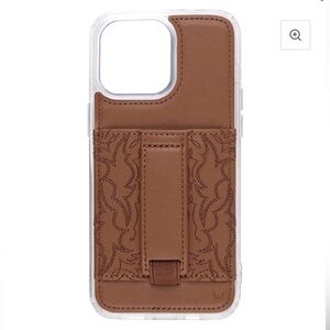 Walli Brown Leather Phone Case with Stand